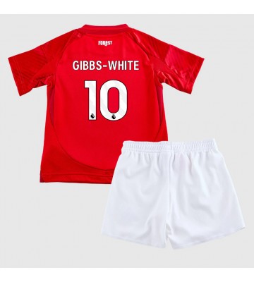 Nottingham Forest Morgan Gibbs-White #10 Hemmakläder Barn 2024-25 Kortärmad (+ Korta byxor)